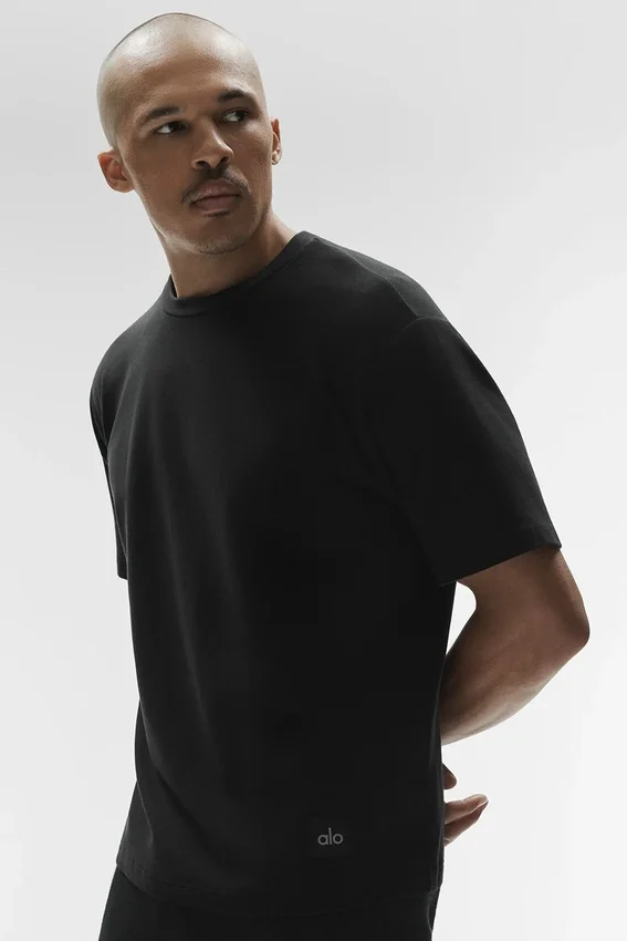 T-shirt à manches courtes Double Take - Noir