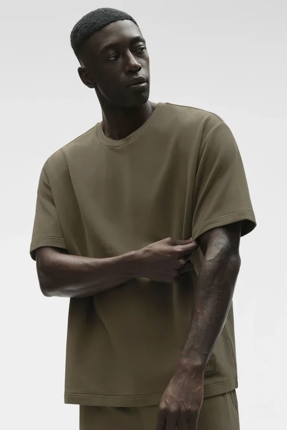 T-shirt à manches courtes Double Take - Olive Tree