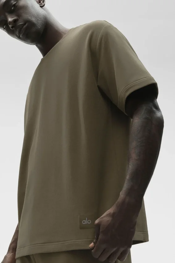 T-shirt à manches courtes Double Take - Olive Tree