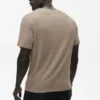 T-shirt à manches courtes en jersey de lin « Coastal » - Gravel