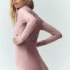 T-shirt à manches longues Airlift Winter Warm Ski Time - Rose champagne