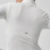 T-shirt à manches longues Alo Softsculpt Precision avec fermeture éclair 1/4 - Blanc