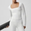 T-shirt à manches longues Alo Softsculpt Precision - Blanc