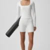 T-shirt à manches longues Alo Softsculpt Precision - Blanc