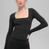 T-shirt à manches longues Alo Softsculpt Precision - Noir