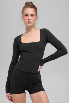 T-shirt à manches longues Alo Softsculpt Precision - Noir