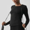 T-shirt à manches longues Alosoft Finesse - Noir