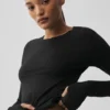 T-shirt à manches longues Alosoft Finesse - Noir