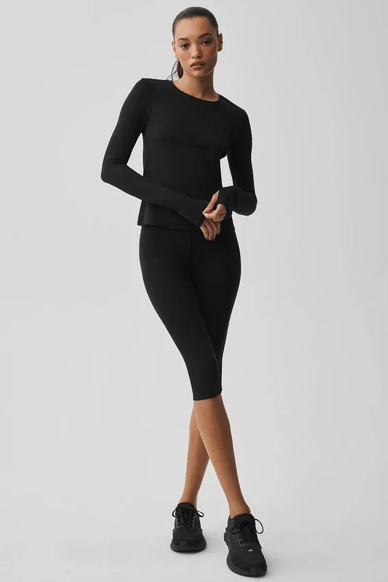 T-shirt à manches longues Alosoft Finesse - Noir