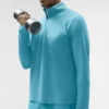 T-shirt à manches longues Conquer 1/4 Zip Reform - Blue Breeze
