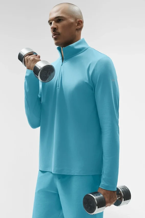 T-shirt à manches longues Conquer 1/4 Zip Reform - Blue Breeze