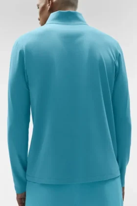 T-shirt à manches longues Conquer 1/4 Zip Reform – Blue Breeze