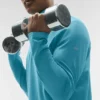 T-shirt à manches longues Conquer 1/4 Zip Reform - Blue Breeze