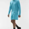 T-shirt à manches longues Conquer 1/4 Zip Reform - Blue Breeze