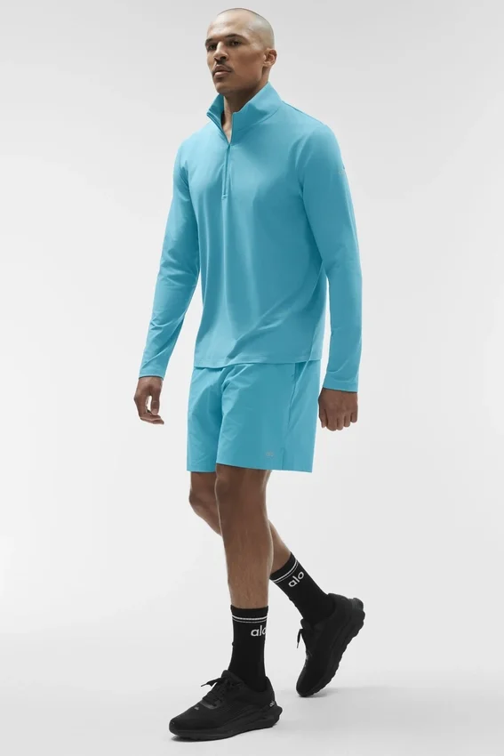 T-shirt à manches longues Conquer 1/4 Zip Reform - Blue Breeze