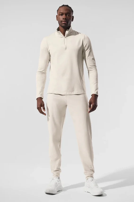 T-shirt à manches longues Conquer 1/4 Zip Reform - Bone