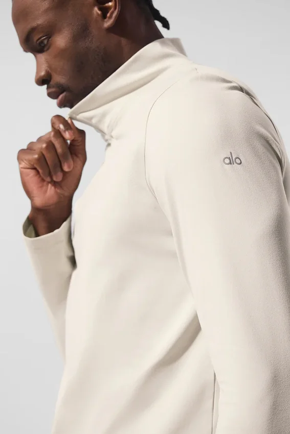 T-shirt à manches longues Conquer 1/4 Zip Reform - Bone