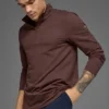 T-shirt à manches longues Conquer 1/4 Zip Reform - Brownstone