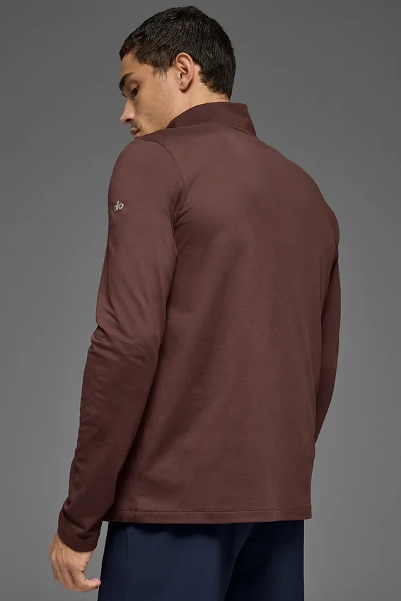 T-shirt à manches longues Conquer 1/4 Zip Reform - Brownstone