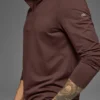 T-shirt à manches longues Conquer 1/4 Zip Reform - Brownstone