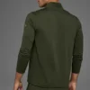 T-shirt à manches longues Conquer Reform avec zip 1/4 - Vert olive