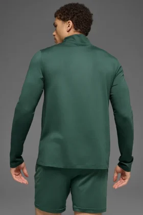 T-shirt à manches longues Conquer Reform à fermeture éclair 1/4 – Vert trèfle