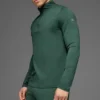 T-shirt à manches longues Conquer Reform à fermeture éclair 1/4 - Vert trèfle