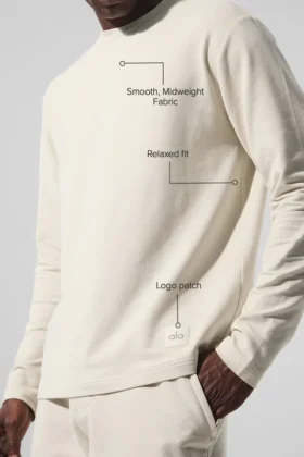 T-shirt à manches longues Double Take – Beige