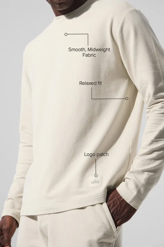 T-shirt à manches longues Double Take - Beige