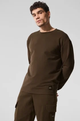 T-shirt à manches longues Double Take - Espresso