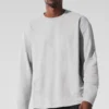 T-shirt à manches longues Double Take - Gris chiné athlétique