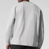 T-shirt à manches longues Double Take - Gris chiné athlétique
