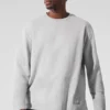 T-shirt à manches longues Double Take - Gris chiné athlétique