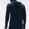 T-shirt à manches longues et capuche Conquer Reform - Bleu marine