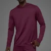 T-shirt à manches longues et capuche Conquer Reform - Burgundy