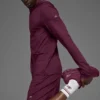 T-shirt à manches longues et capuche Conquer Reform - Burgundy