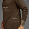 T-shirt à manches longues et capuche Conquer Reform - Espresso