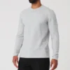 T-shirt à manches longues Micro Waffle Fast Break - Gris chiné athlétique