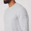 T-shirt à manches longues Micro Waffle Fast Break - Gris chiné athlétique