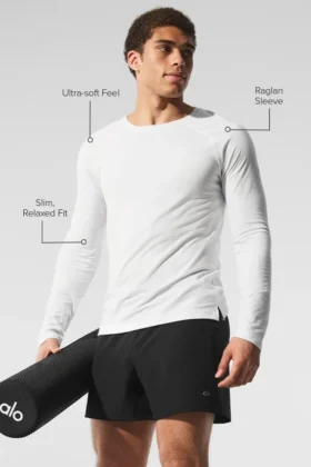 T-shirt à manches longues Triumph – Blanc