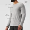 T-shirt à manches longues Triumph - Gris chiné athlétique