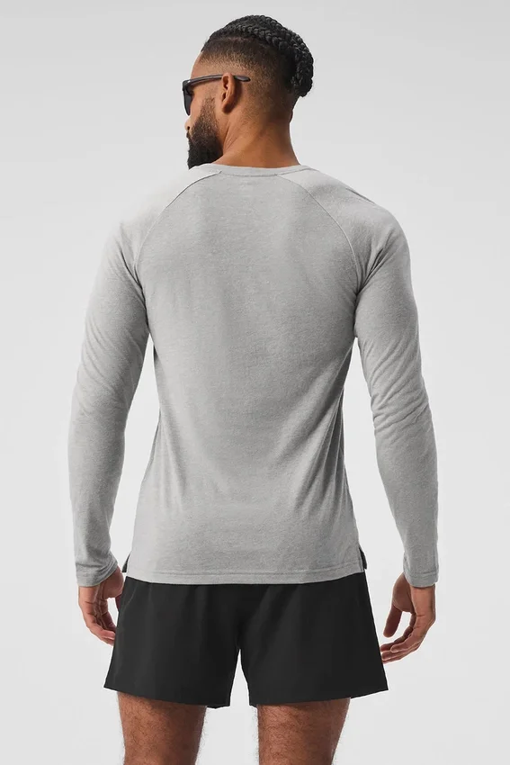 T-shirt à manches longues Triumph - Gris chiné athlétique