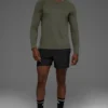 T-shirt à manches longues Triumph - Vert furtif