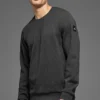 T-shirt à manches longues Waffle Lounge – Anthracite