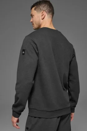 T-shirt à manches longues Waffle Lounge – Anthracite