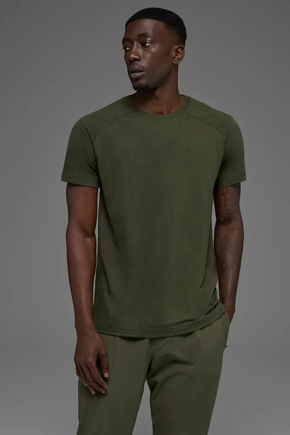 T-shirt à manches raglan Triumph - Vert olive