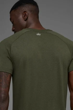 T-shirt à manches raglan Triumph – Vert olive