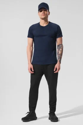 T-shirt raglan Triumph - Bleu marine