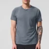 T-shirt raglan Triumph - Gris acier
