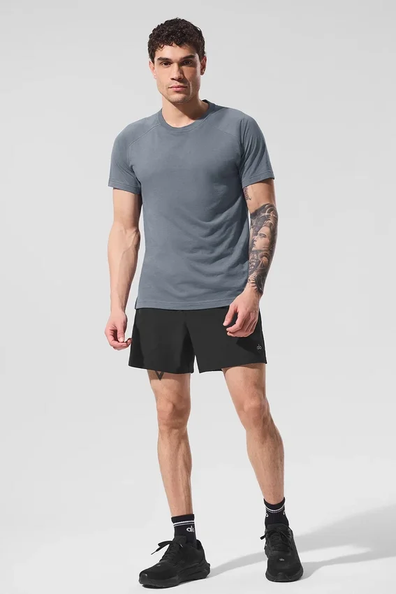 T-shirt raglan Triumph - Gris acier